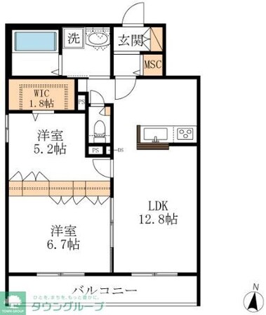 プライア桜山の物件間取画像